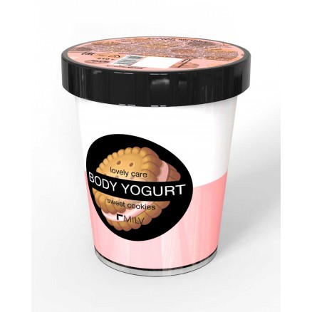 Крем-йогурт двухцветный Milv, Печенье, 210 гр