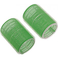 Бигуди-липучки DEWAL, зеленые, d20 мм, 12 шт/уп