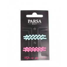 Невидимки для волос Parsa Beauty, серии Experiment, розовые/голубые, 4 шт/уп
