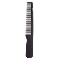 Расческа рабочая DEWAL, серия Super Thin с ручкой, узкая, черная, 17,5 см