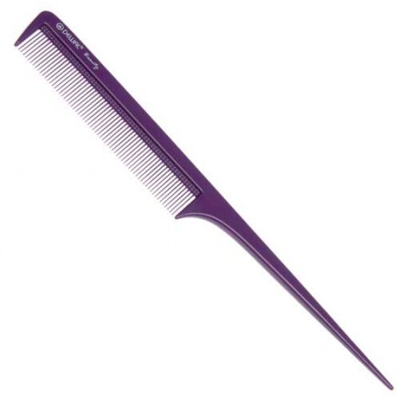 Расческа DEWAL Beauty с пластиковым хвостиком, фиолетовая 20,5 см
