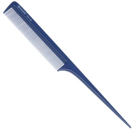 Расческа Dewal Beauty с пластиковым хвостиком, синяя 20,5 см