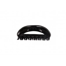 Заколка-краб для волос Parsa Beauty, серии Basic Black, черная, 6,5 см
