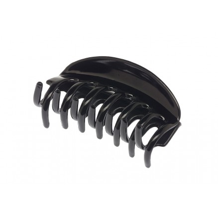 Заколка-краб для волос Parsa Beauty, серии Basic Black, черная, 8 см