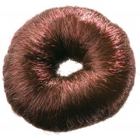 Валик для прически DEWAL, искусственный волос, коричневый, d8 см