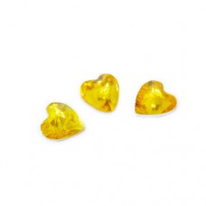 Дизайн TNL, "Декоративный камень", сердце, желтый