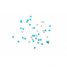 Стразы TNL, металлические кружки, синие №2,0, 50 шт/уп