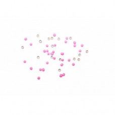 Стразы TNL, металлические кружки, розовые №2,0, 50 шт/уп