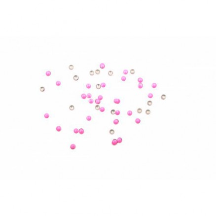 Стразы TNL, металлические кружки, розовые №2,0, 50 шт/уп