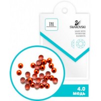 Стразы TNL, металлические кружки, медь №4,0, 50 шт/уп