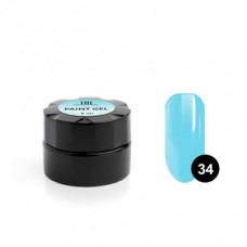 Гель-краска TNL, для дизайна ногтей, №34 голубая, 8 мл