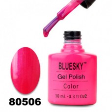 Гель-лак BlueSky, ярко-розовый цикламеновый с микроблеском, 80506, 10 мл