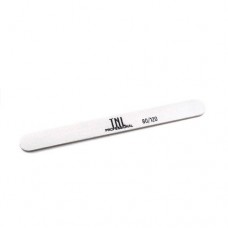 Пилка для ногтей TNL, узкая 80/120 улучшенное качество (белая) в индивидуальной упаковке