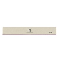 Пилка для ногтей TNL, широкая 100/180 улучшенное качество (белая) в индивидуальной упаковке