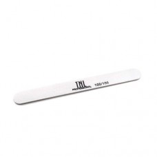 Пилка для ногтей TNL, узкая 100/100 улучшенное качество (белая) в индивидуальной упаковке