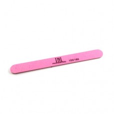 Пилка для ногтей TNL, узкая 100/180 высокое качество (розовая) в индивидуальной упаковке (пластиковая основа)