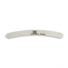 Пилка для ногтей TNL, бумеранг 240/240 высокое качество (серая) в индивидуальной упаковке
