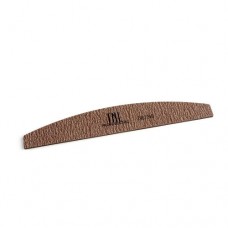 Пилка для ногтей TNL, "лодочка", 240/240 высокое качество (коричневая) в индивидуальной упаковке (пластиковая основа)