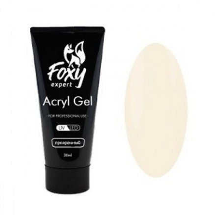 Акрил-гель Foxy Expert Acryl gel, прозрачный, 30 мл