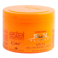 Маска восстановление и защита с UV-фильтром Estel, для всех типов волос, серия Curex SunFlower 500 мл
