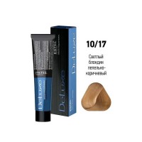 Краска-уход Estel, 10/17, светлый блондин пепельно-коричневый, серия De Luxe