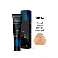 Краска-уход Estel, 10/36, светлый блондин золотисто-фиолетовый, серия De Luxe