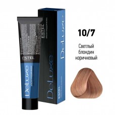 Краска-уход Estel, 10/7, светлый блондин коричневый, серия De Luxe