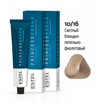 Крем-краска Estel, 10/16, светлый блондин пепельно-фиолетовый/полярный лед, серия Princess Essex