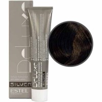Крем-краска Estel, 4/0, шатен, серия De Luxe Silver