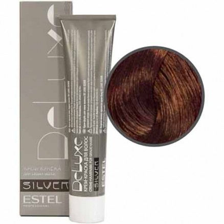 Крем-краска Estel, 6/54, темно-русый красно-медный, серия De Luxe Silver