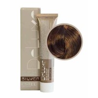Крем-краска Estel, 6/7, темно-русый коричневый, серия De Luxe Silver