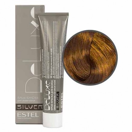 Крем-краска Estel, 7/37, русый золотисто-коричневый, серия De Luxe Silver