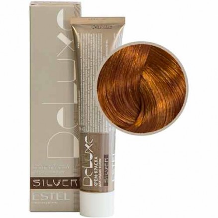 Крем-краска Estel, 7/4, русый медный, серия De Luxe Silver