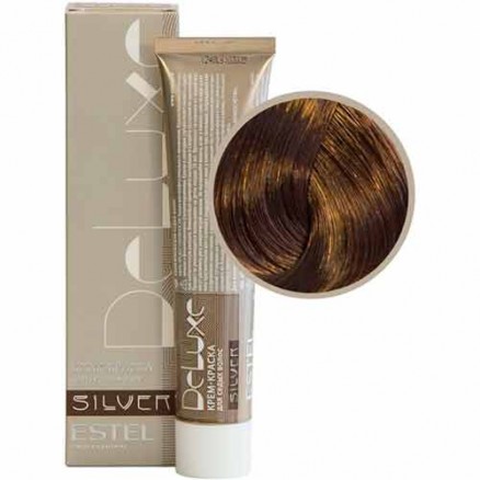 Крем-краска Estel, 7/7, русый коричневый, серия De Luxe Silver