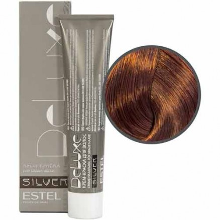 Крем-краска Estel, 7/75, русый коричнево-красный, серия De Luxe Silver